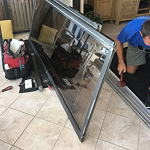 sliding glass door frame repair Lathrop